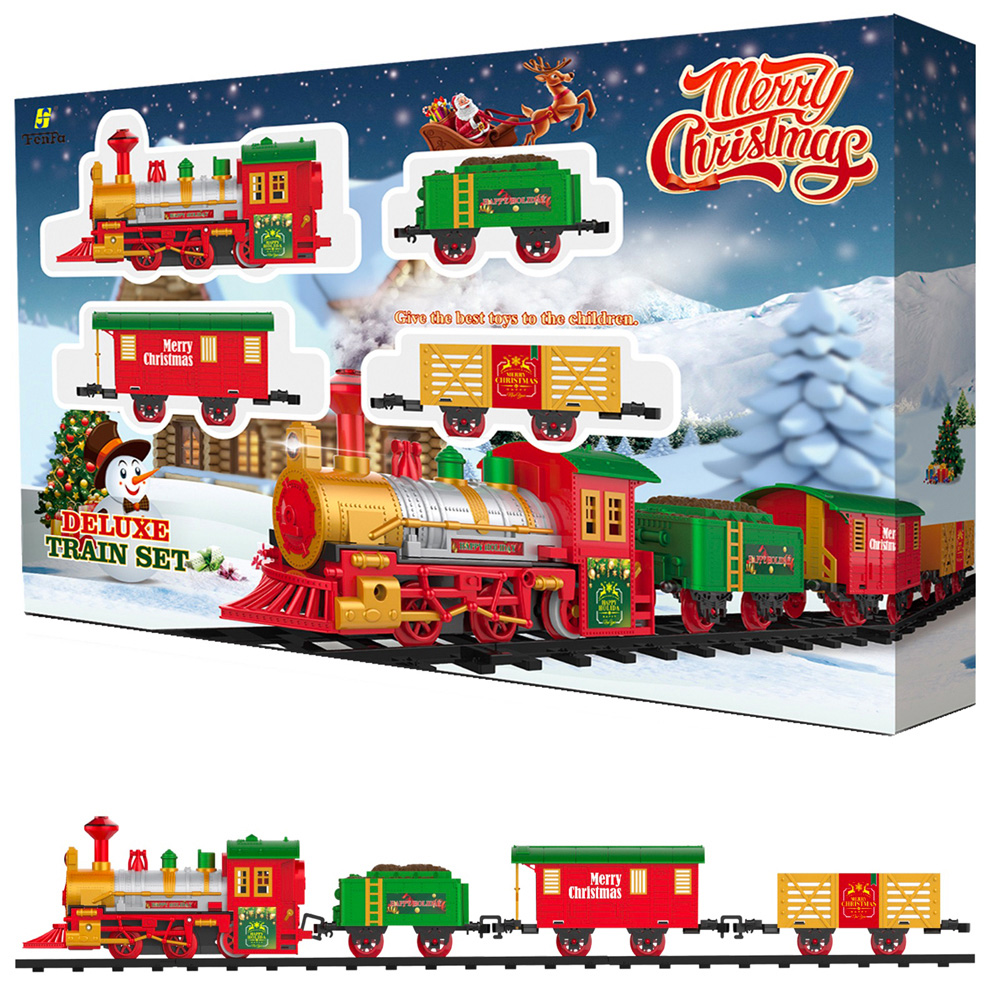Rexco Deluxe Musical Around Christmas Tree Train Set Image 3