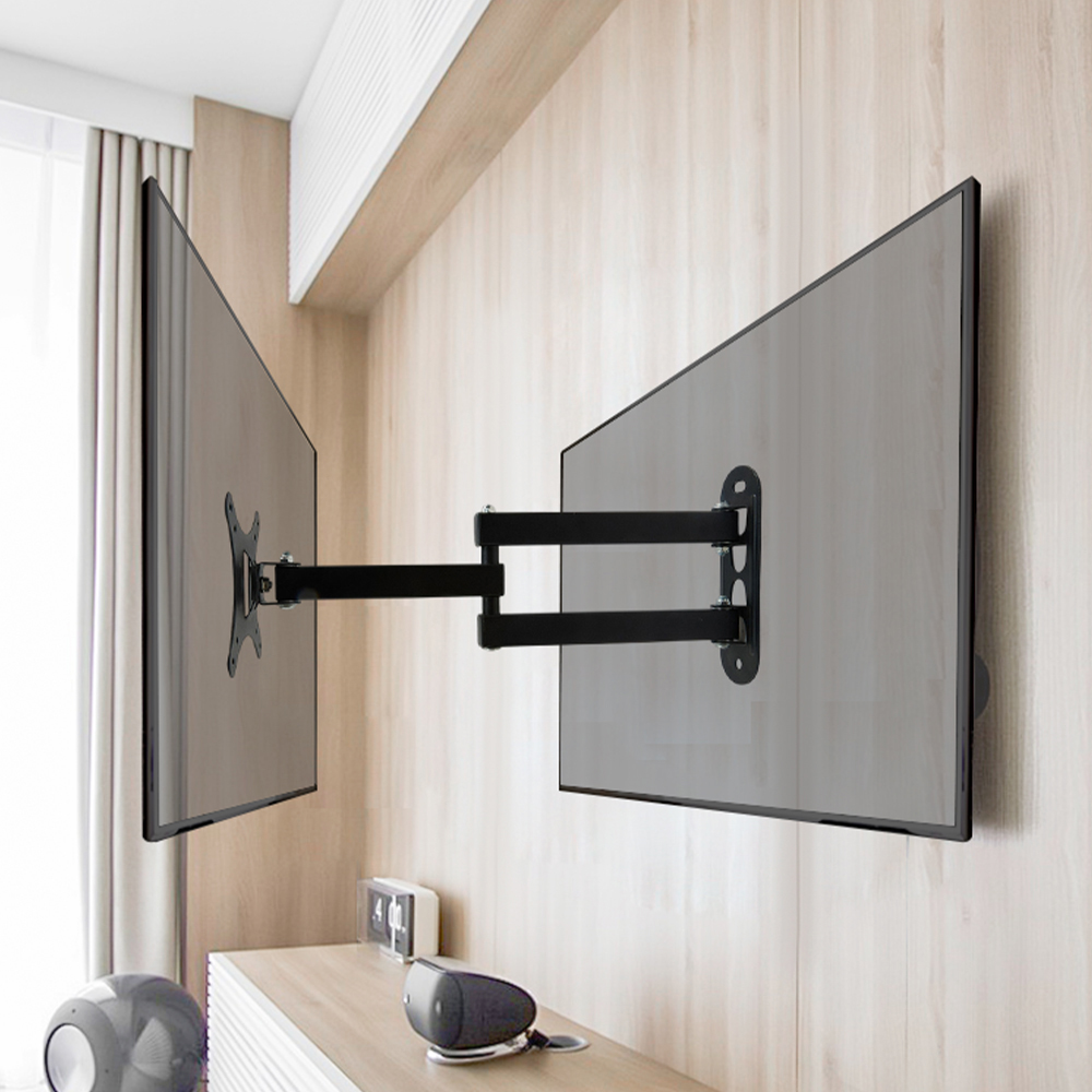 Living and Home 10-26 inch Black Metal TV Wall Bracket Image 7