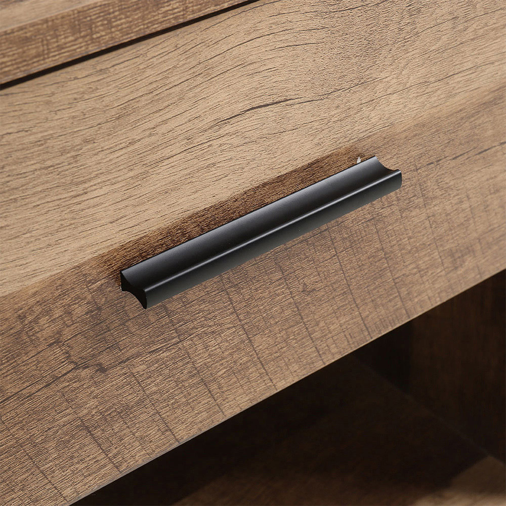 Living and Home Single Drawer Single Shelf Wooden Side Table Image 4
