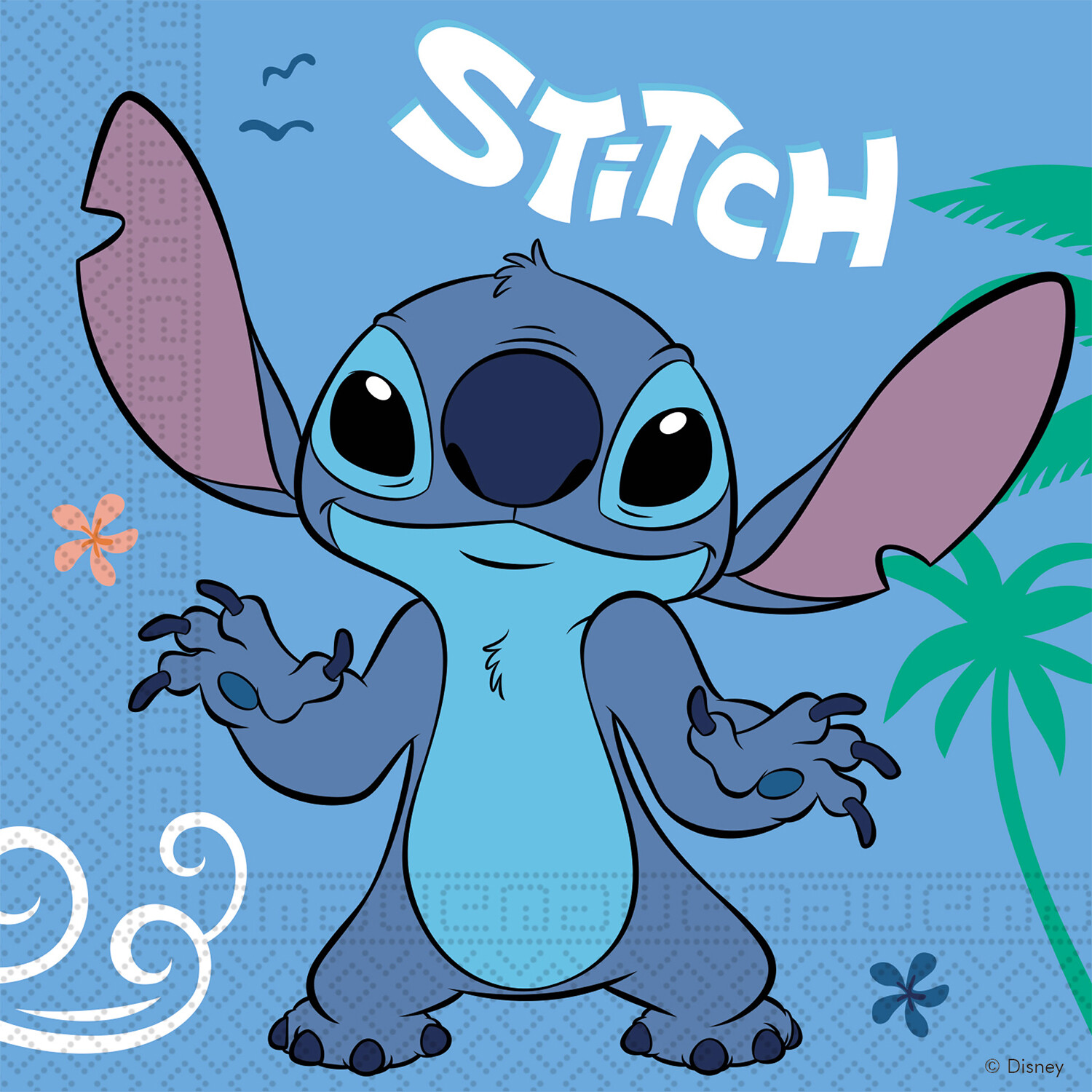 Stitch Napkins - Blue Image
