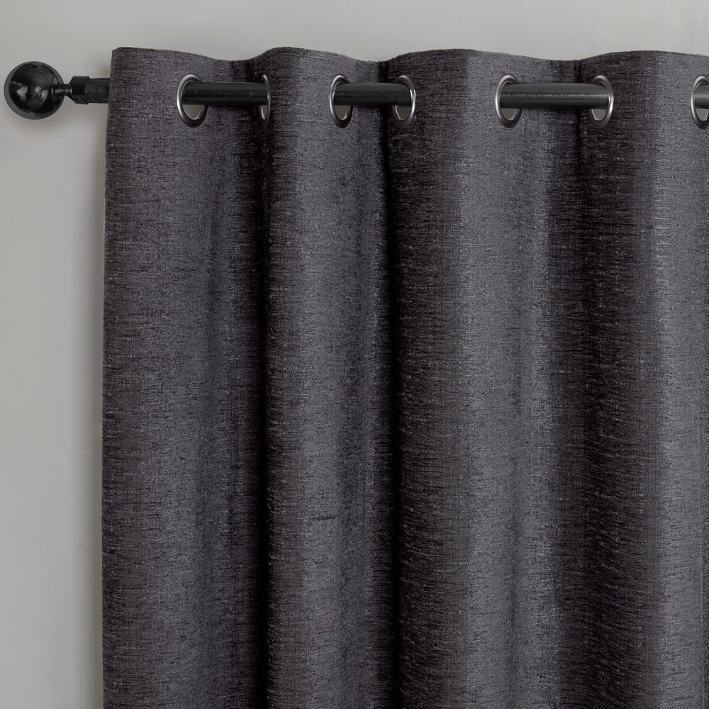 Delphine Blackout Curtain Charcoal 168 x 229cm Image 2