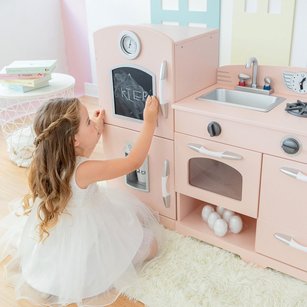 Teamson Kids Little Chef Fairfield Pink Retro Kitchen Play Set Image 5
