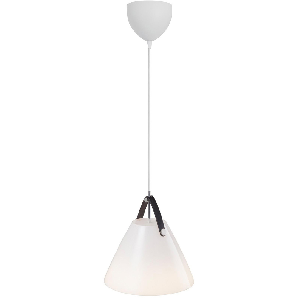 Nordlux Strap 27 White Glass Pendant Light Image 1