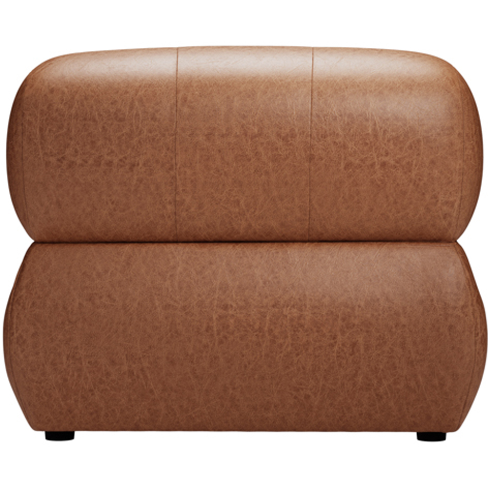 Reese Tan Faux Leather Accent Chair Image 5