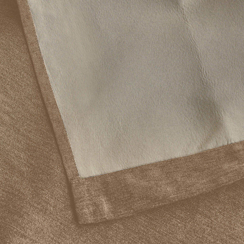 Alan Symonds Beige Chenille Blackout Ring Top Eyelet Curtains 168 x 229cm Image 4