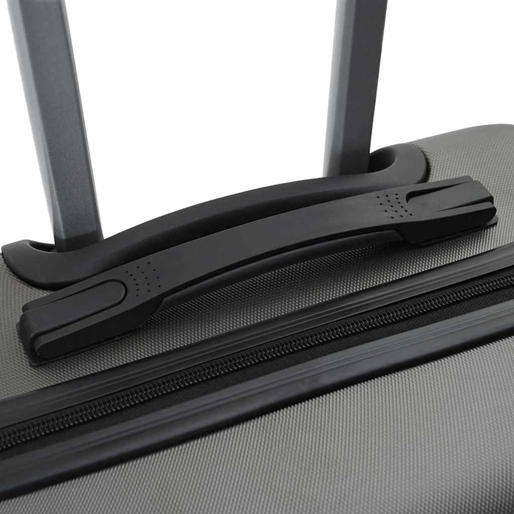 vidaXL Set of 3 Grey ABS Suitcases with Wheels Image 9