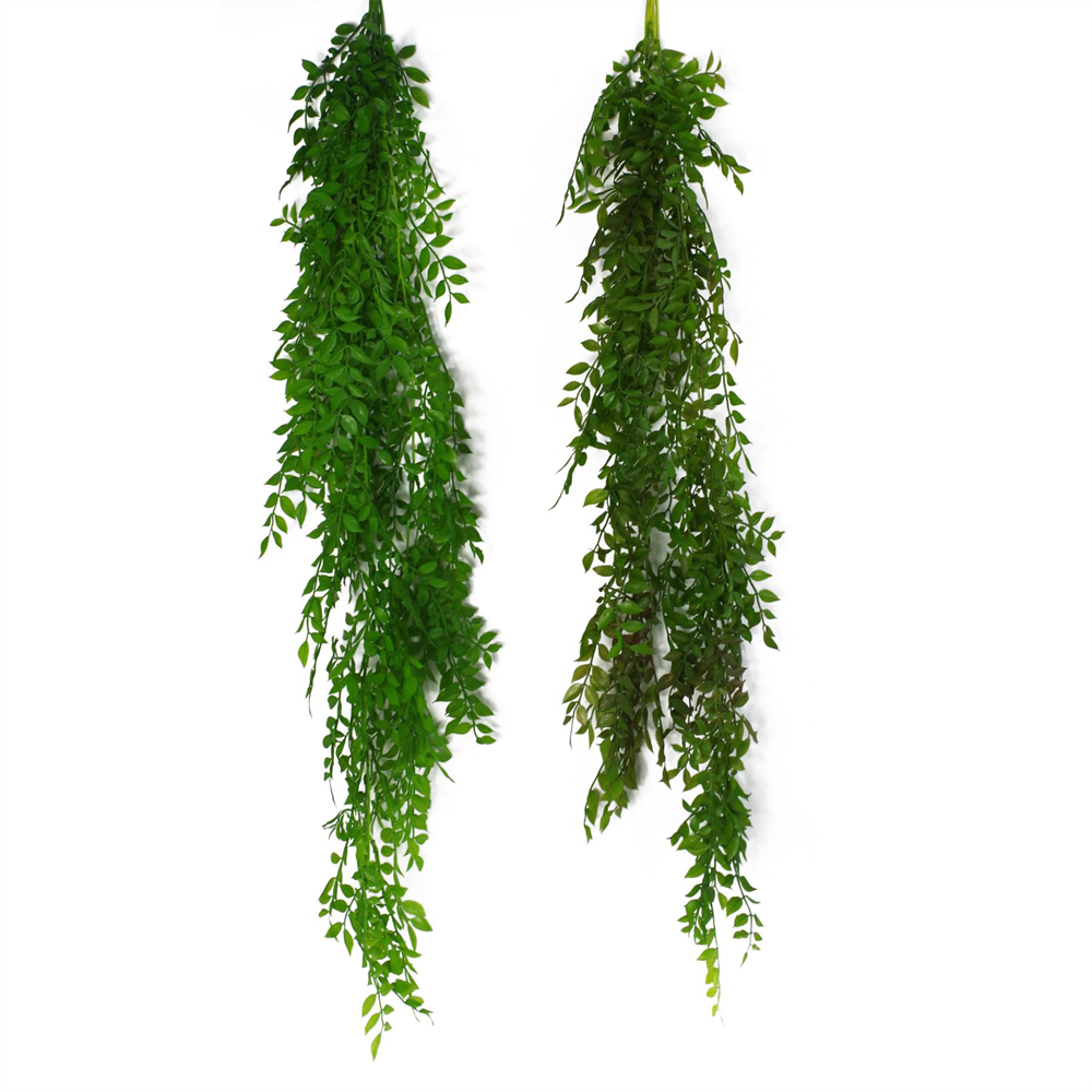 Leaf Dark Green Pearls Fern Artificial Hanging Plant 3.2ft Image 5