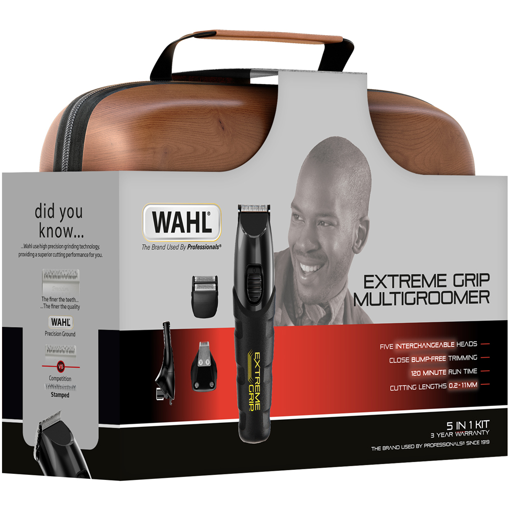 Wahl Extreme Grip Afro Lithium Ion Multi-Groomer Trimmer Kit Image 2