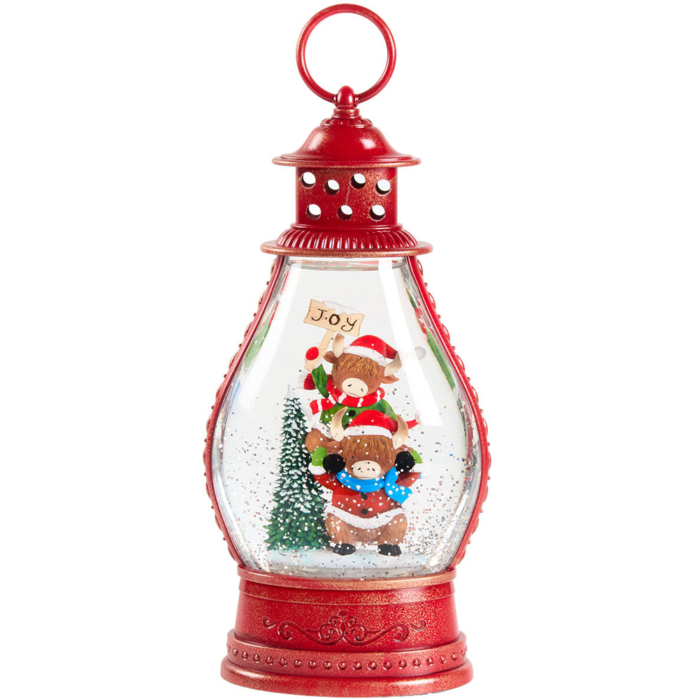 Christmas Highland Cow Glitter Spinner Image 7