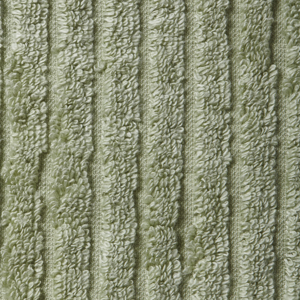 Wilko Sage Green Ribbed Bathsheet Towel Image 3