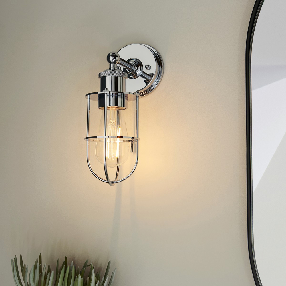 Merano Treviso Chrome Metal Wall Lamp Image 4