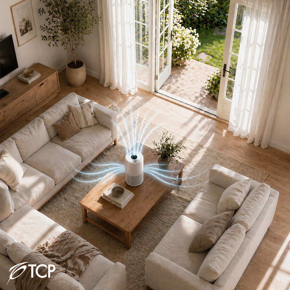 TCP HJAY1210 White Air Purifier with HEPA Filter 6W Image 2