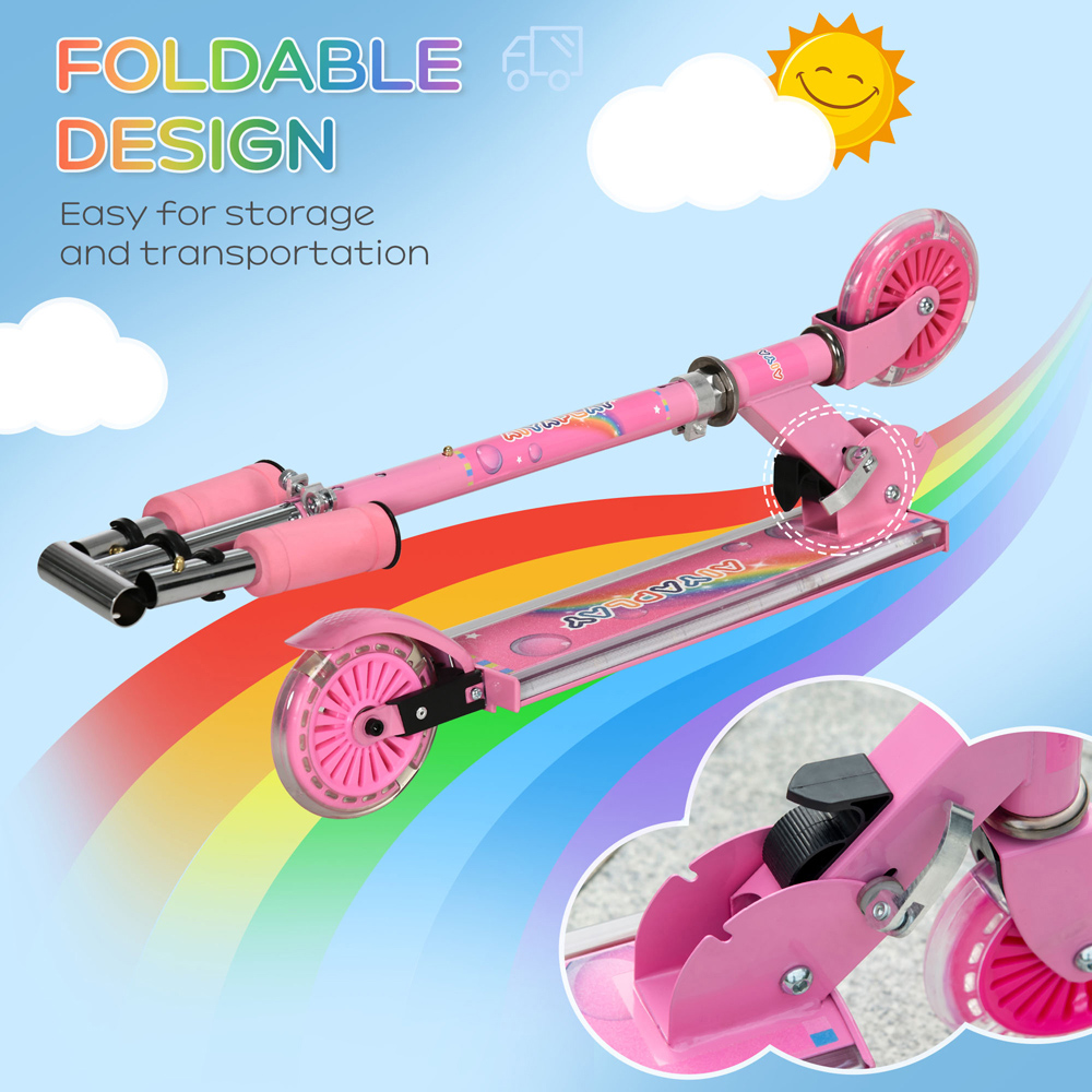 Tommy Toys Pink 2 Wheels Kids Scooter Image 3