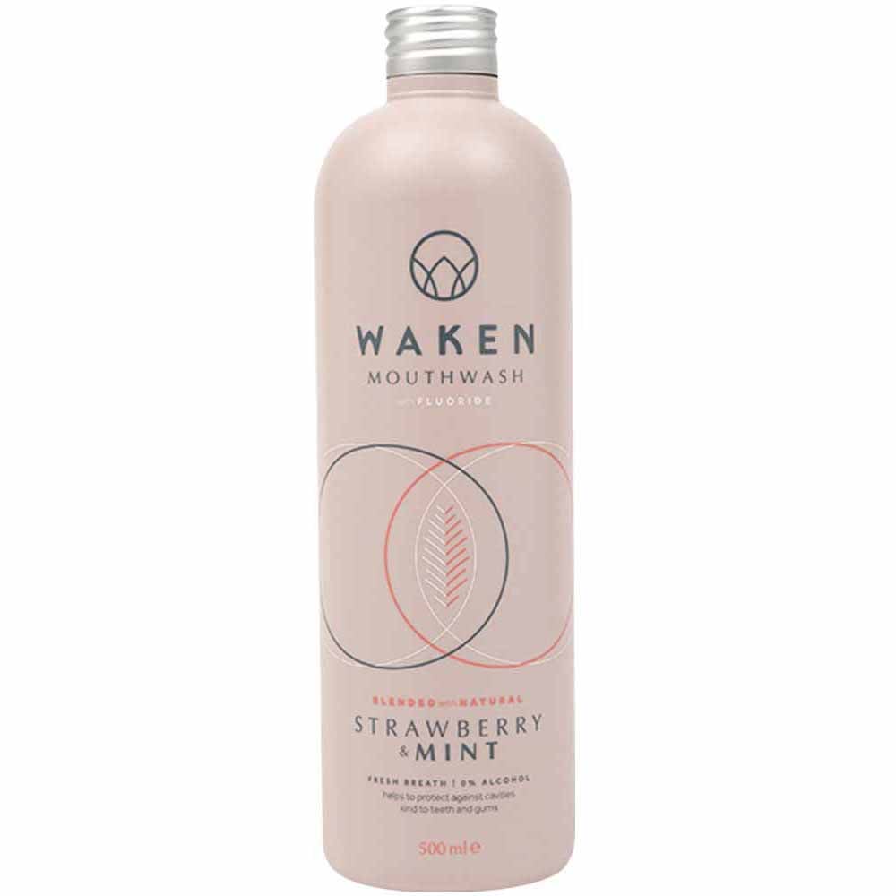 Waken Mouthwash Strawberry & Mint 500ml Image