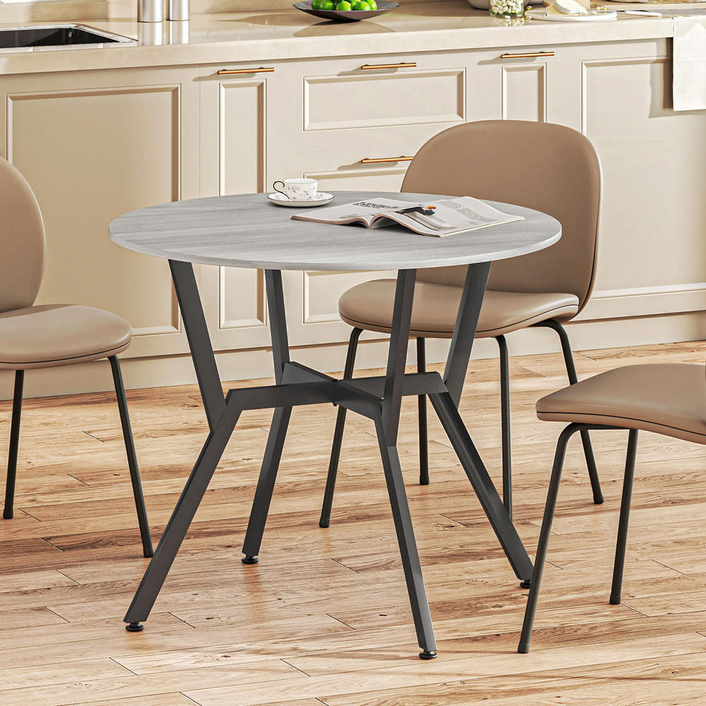 Portland 2 Seater Grey Wood Effect Small Dining Table Image 3