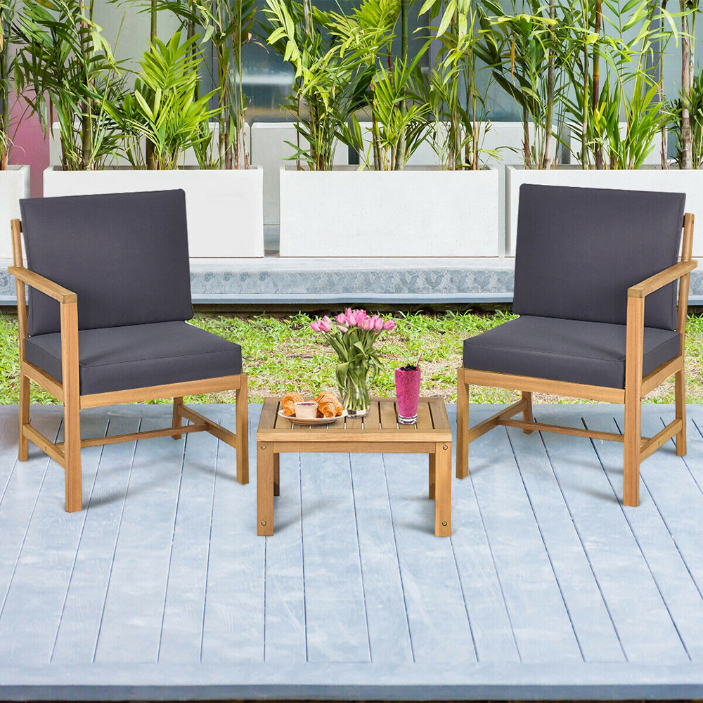 Costway 2 Seater Garden Lounge Set Image 1