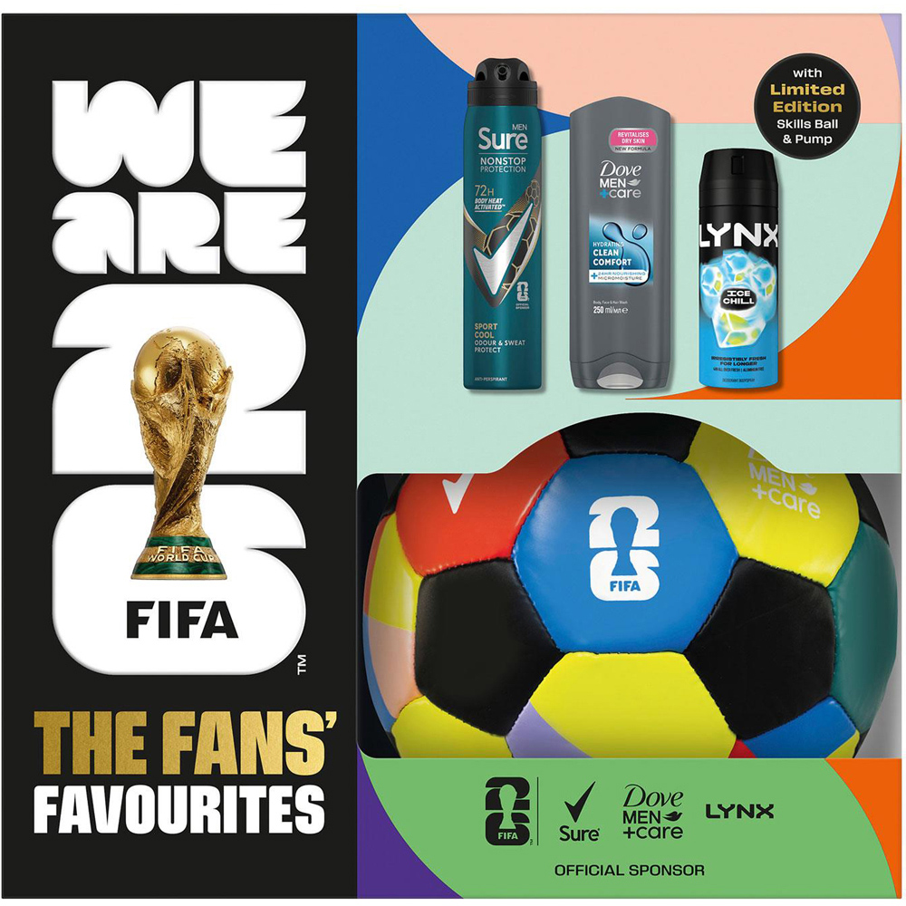 Sure FIFA Fans Favourites Bodywash and Bodyspray with Skills Ball and Pump Gift Set for Him 3 Pack Image 4