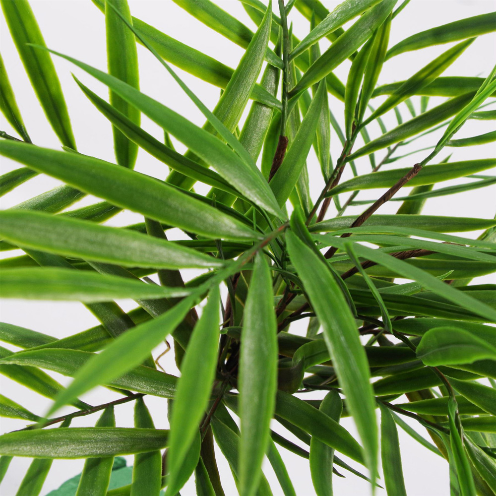 Leaf Bamboo Palm Bush Artificial Plant 40cm 6 Pack Image 4