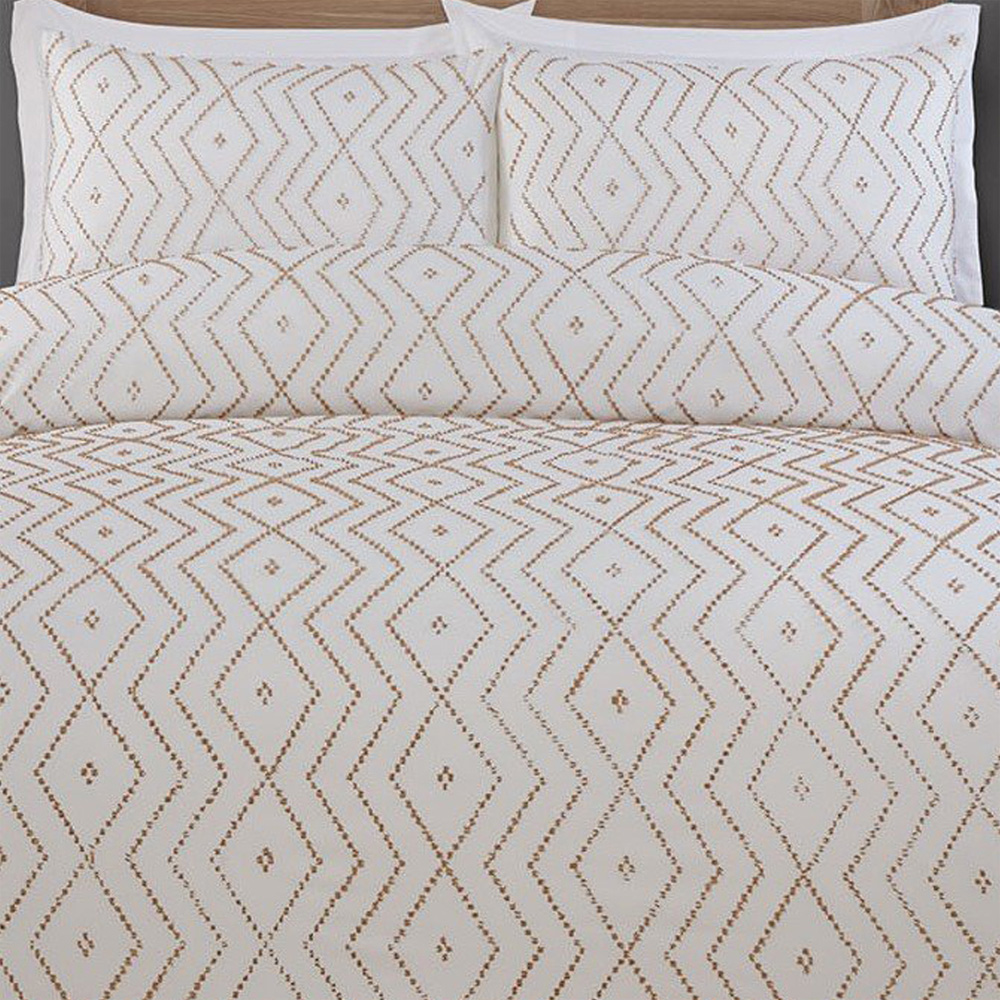 Kasiya Geo Duvet Set - Natural and White / King Image 6