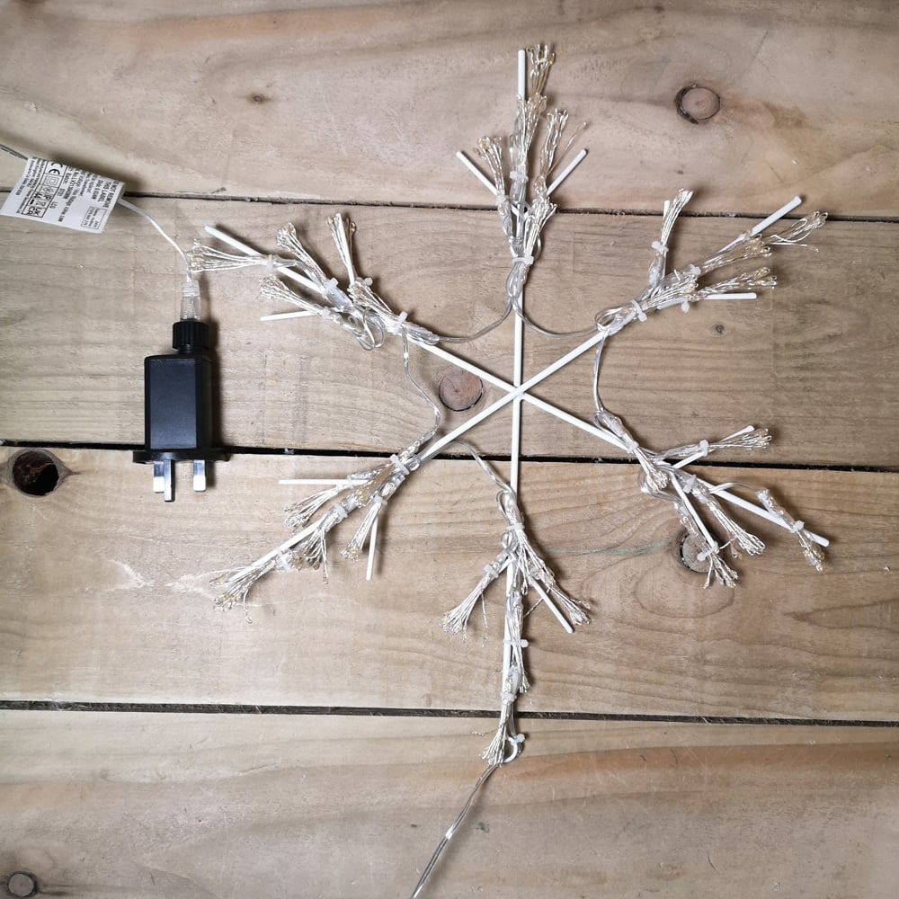 Samuel Alexander Warm White Snowflake Silhouette LED Christmas decoration 40cm Image 4