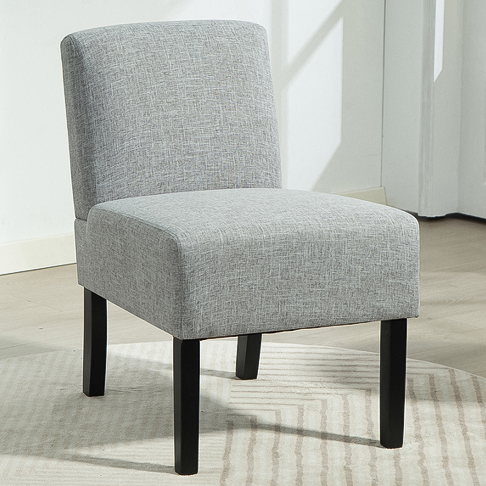 Artemis Home Elara Fabric Light Grey Accent Chair Image 1
