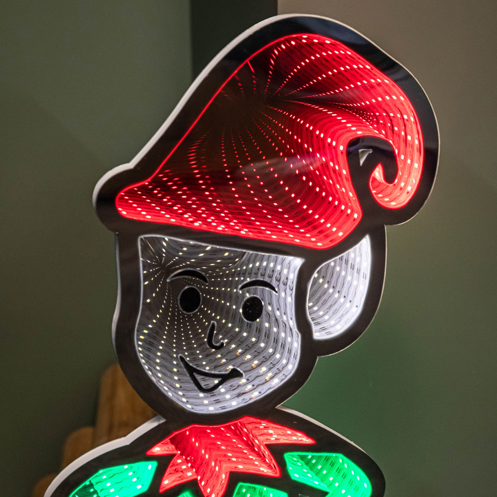 Samuel Alexander Infinity Christmas Elf in Red Boots on Metal Base 60cm Image 6