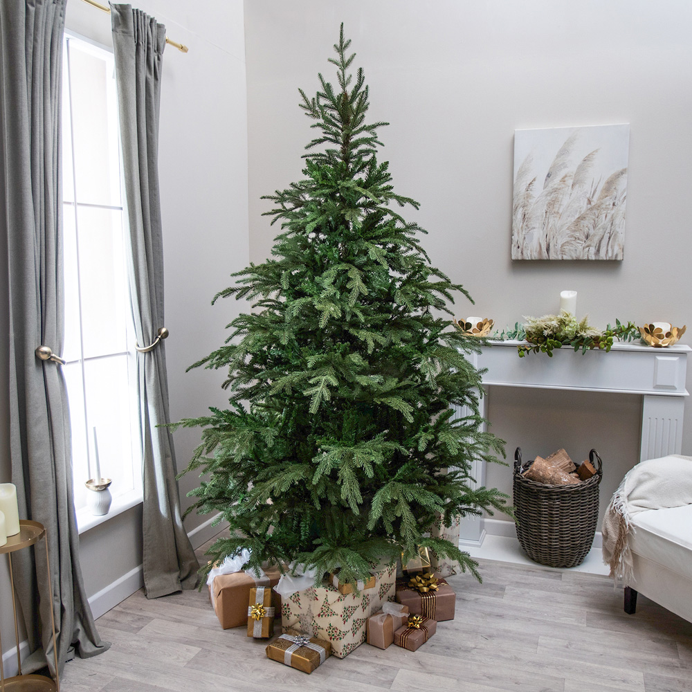 The Christmas Centre Highclere Green Wide Spruce Artificial Xmas Tree 7ft Image 2