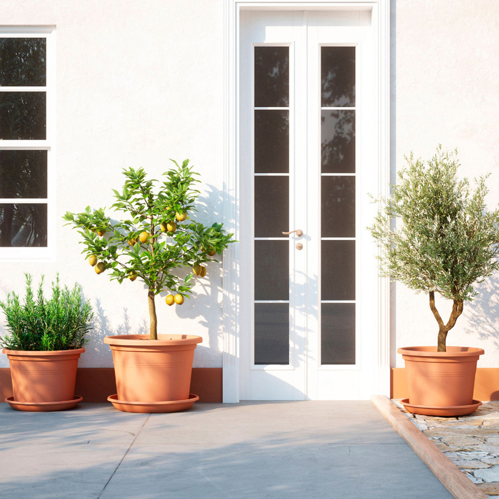 Artevasi Venezia Cilindro Terracotta Planter 40cm Image 4