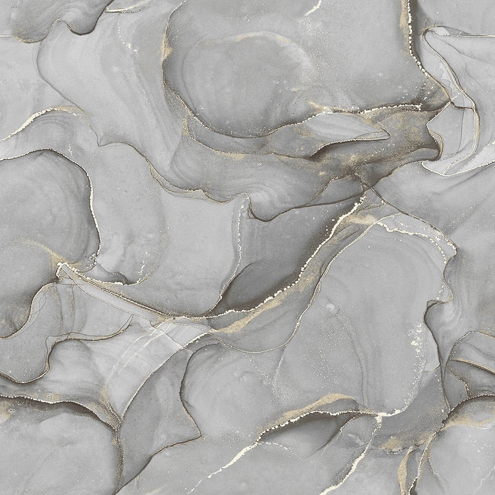 Muriva Elysian Marble Black and Gold Wallpaper Image 1