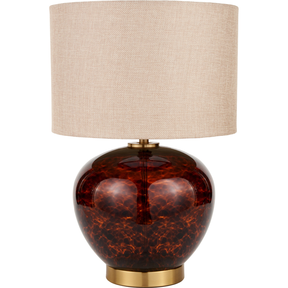 Pacific Lifestyle Lucien Tortoiseshell Glass Table Lamp Image 1