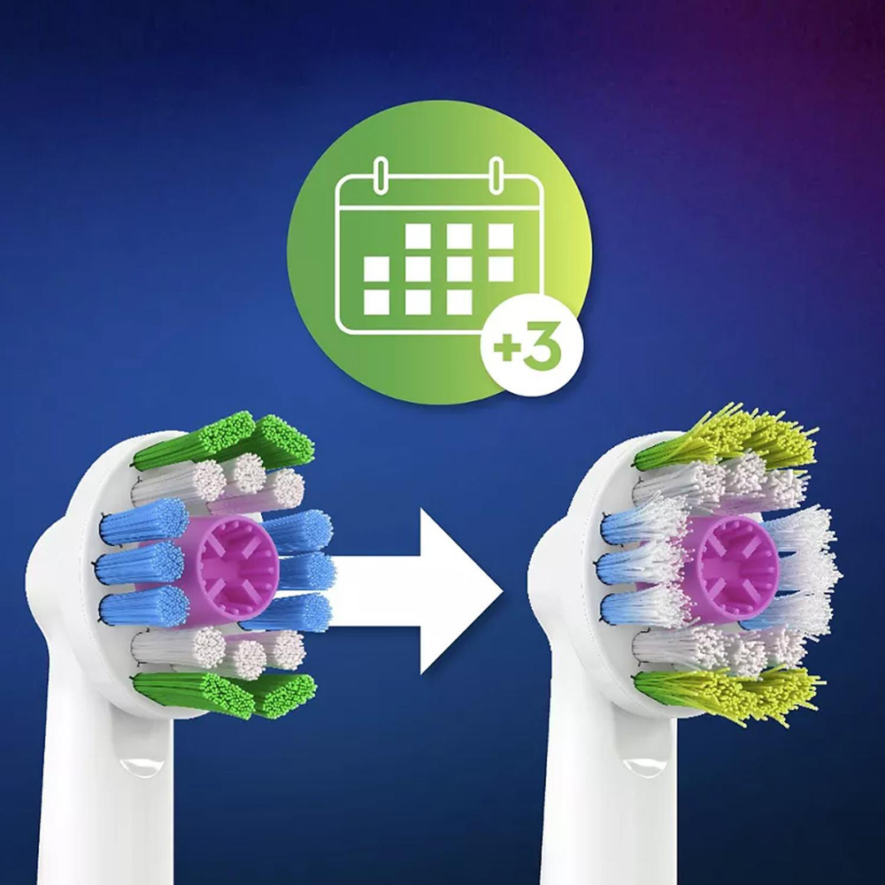 Oral-B iO3 Blush Pink Bluetooth Rechargeable Electric Toothbrush with 8 3D White Refill Head Image 5