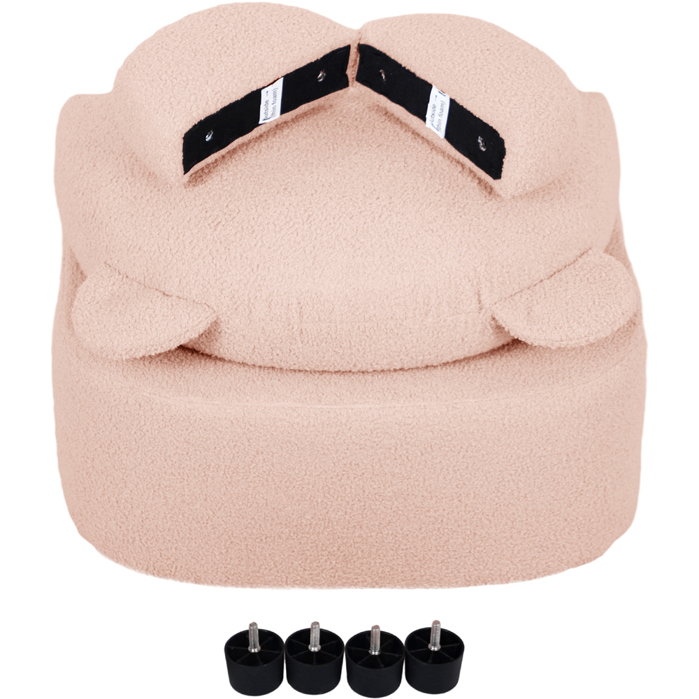 AIYAPLAY Pink Bear Shaped Kids Armchair Image 4