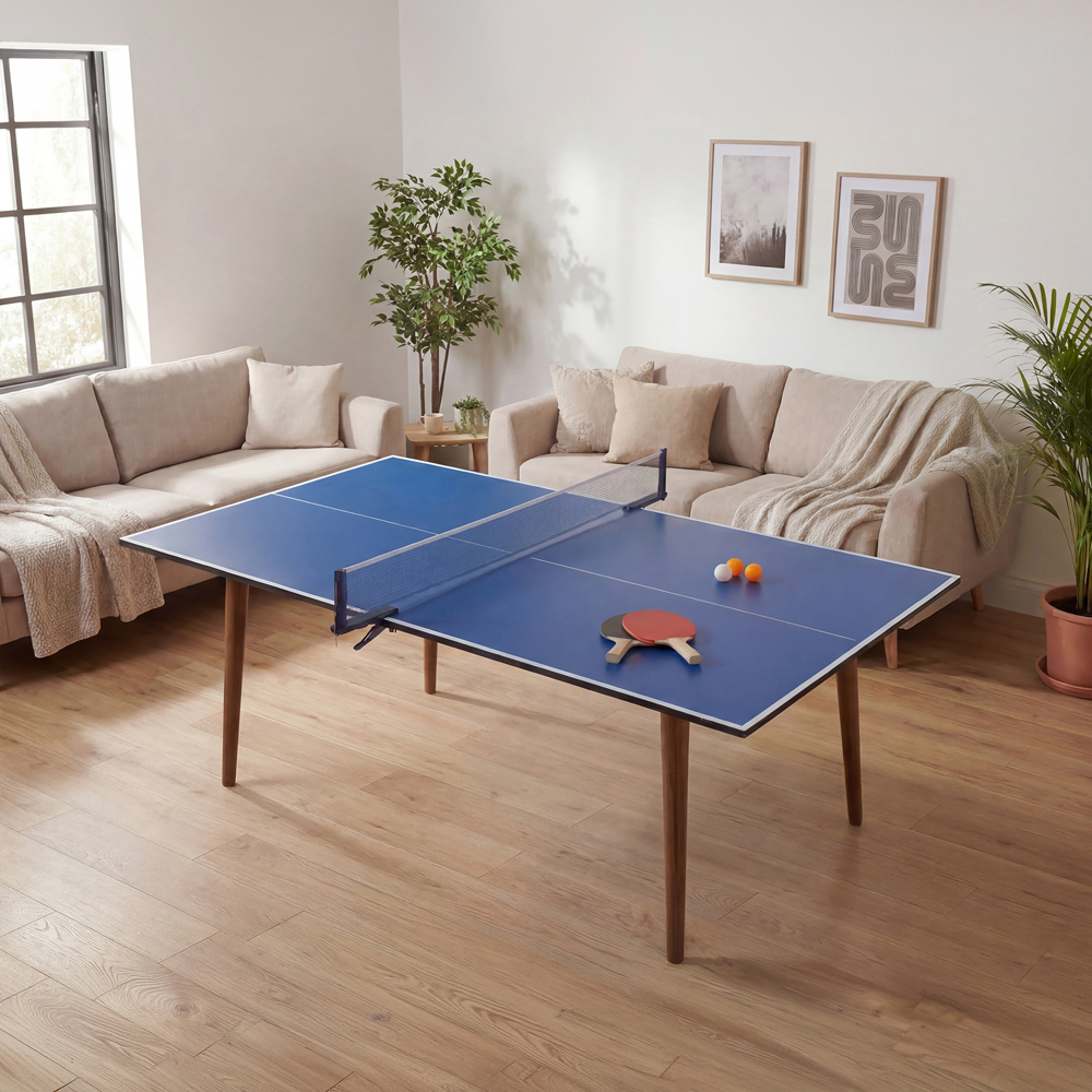Charles Bentley Blue Table Tennis Table Top 6ft Image 2