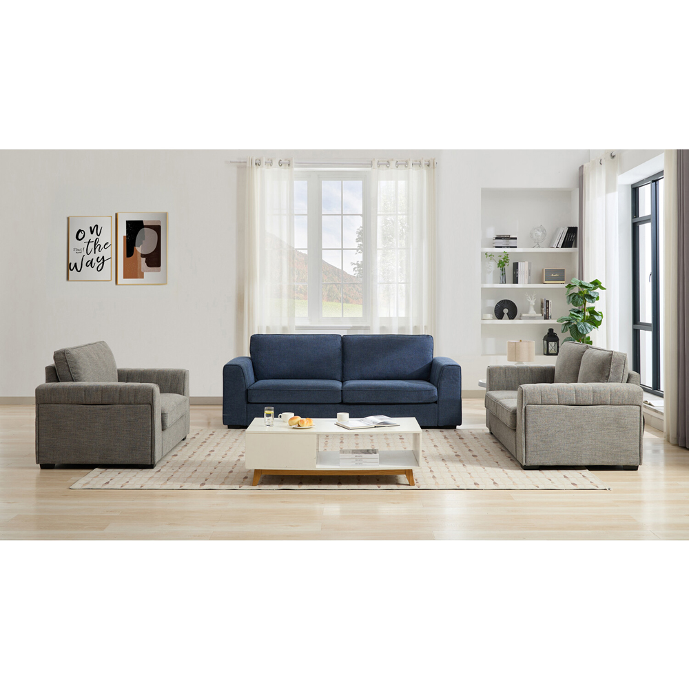 Matilda 3 Seater Blue Sofa Image 6