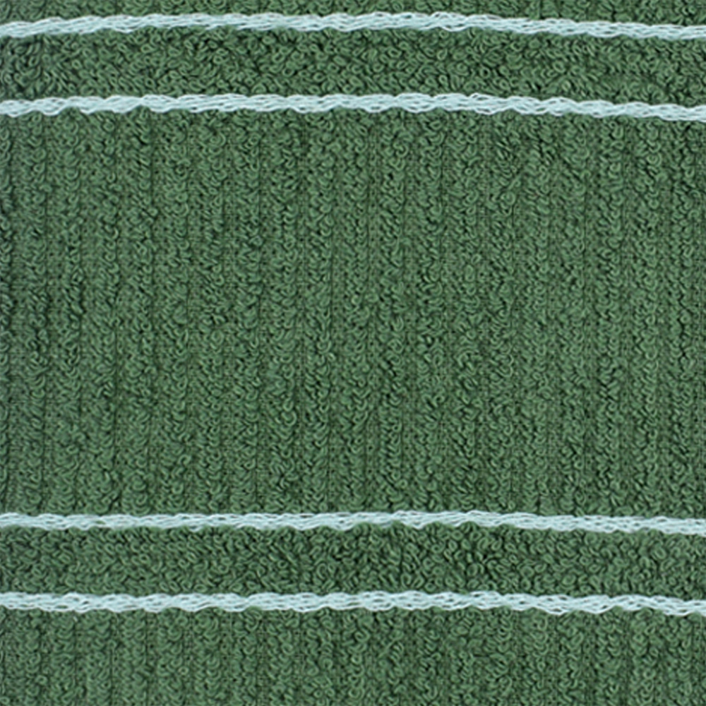 Kitchen Trends Green Ripple Stripes Tea Towel 3 Pack Image 4