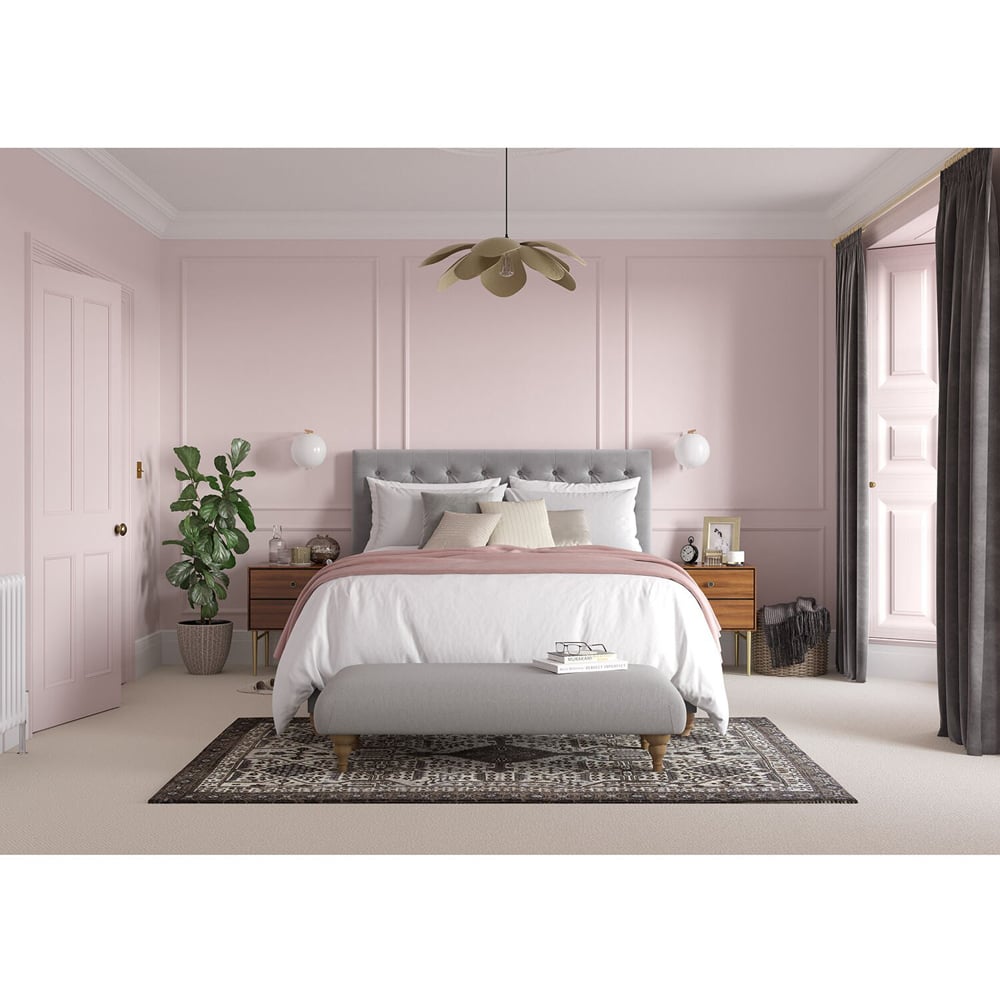 Dulux Heritage Walls and Ceilings Potters Pink Velvet Matt Emulsion Paint 2.5L Image 7