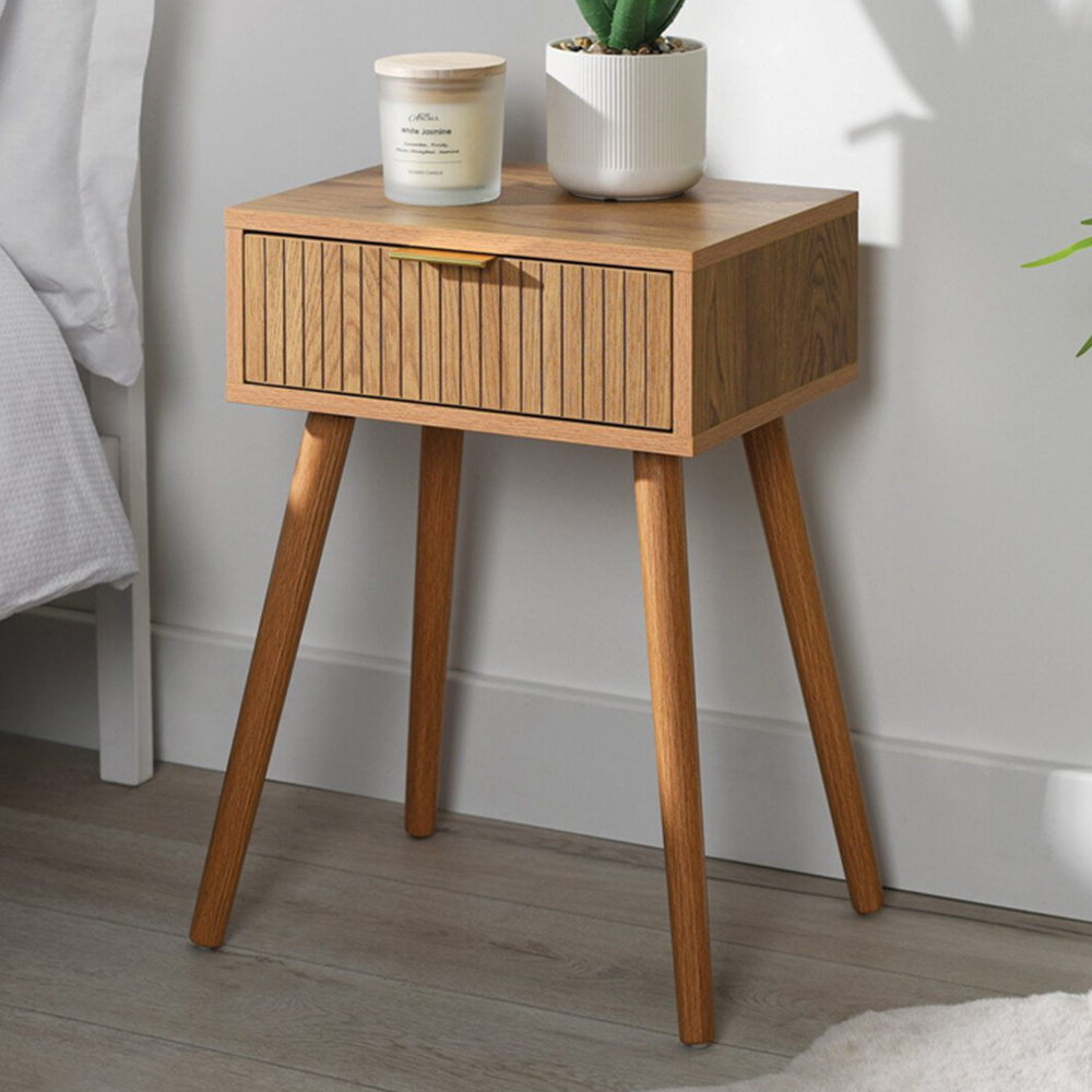 Maddison Bedside Table - Natural Image 1