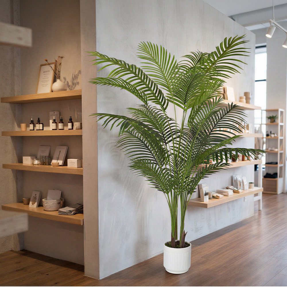 Levede Palm Artificial Tree in Pot 6ft Image 3