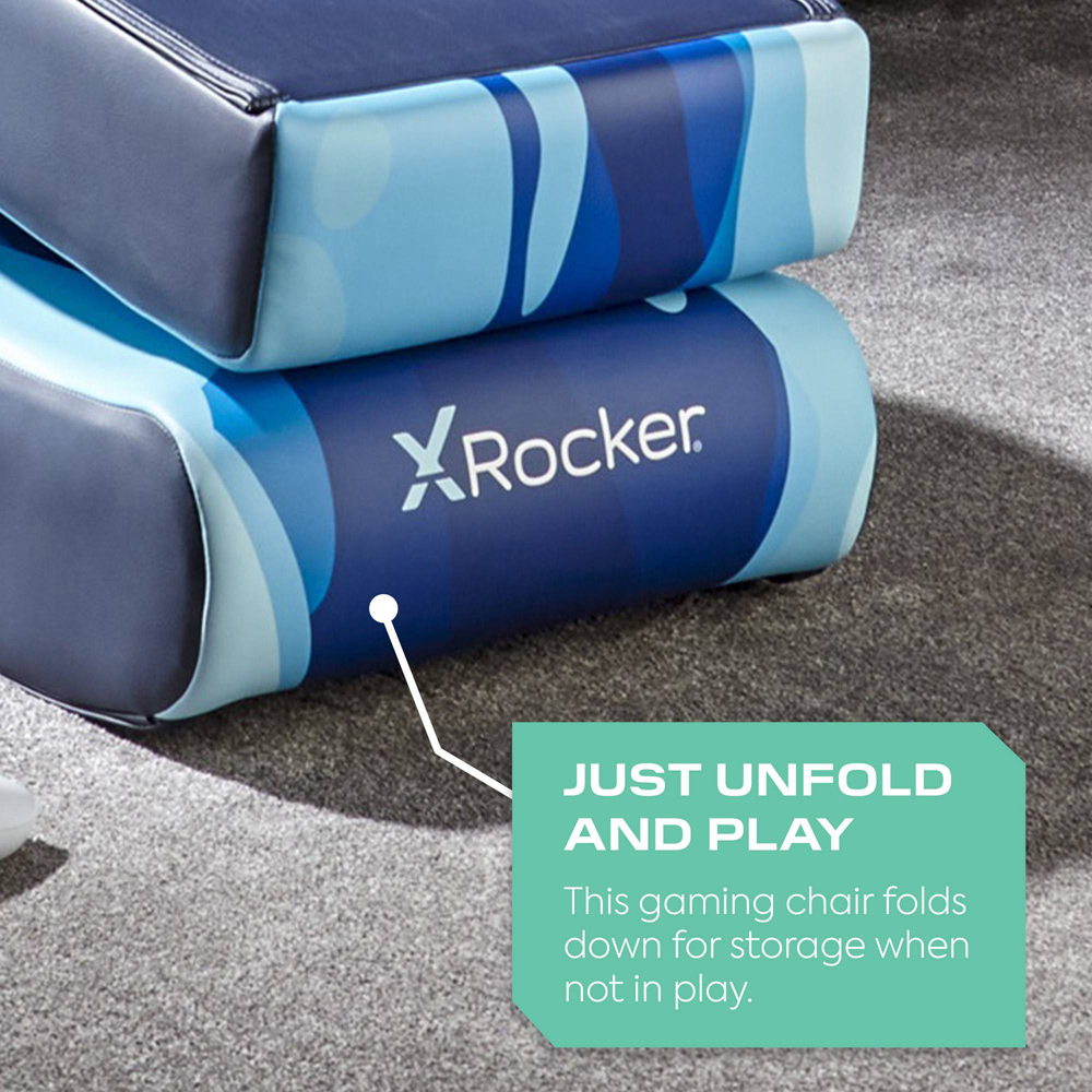 X Rocker Video Rocker Lava Blue Kids Gaming Chair Image 3