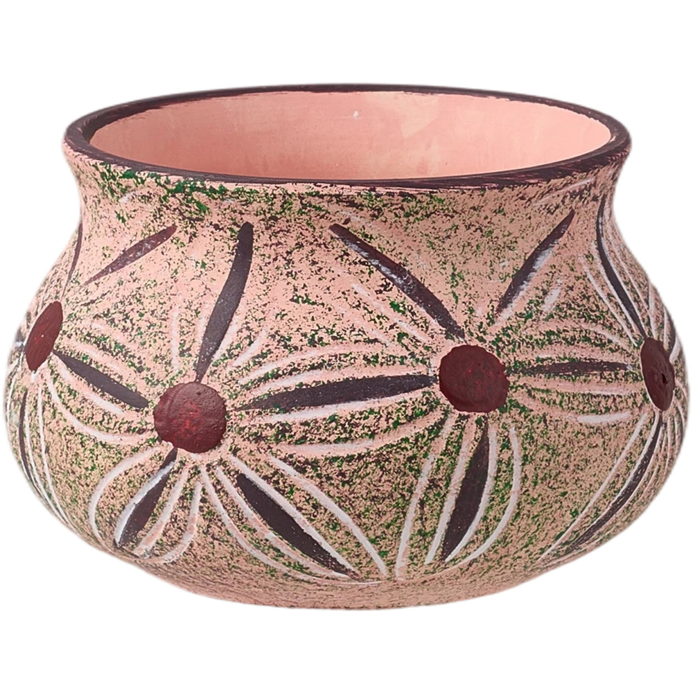 Living and Home Mediterranean Ceramic Plant Pot Set of 5 Image 6