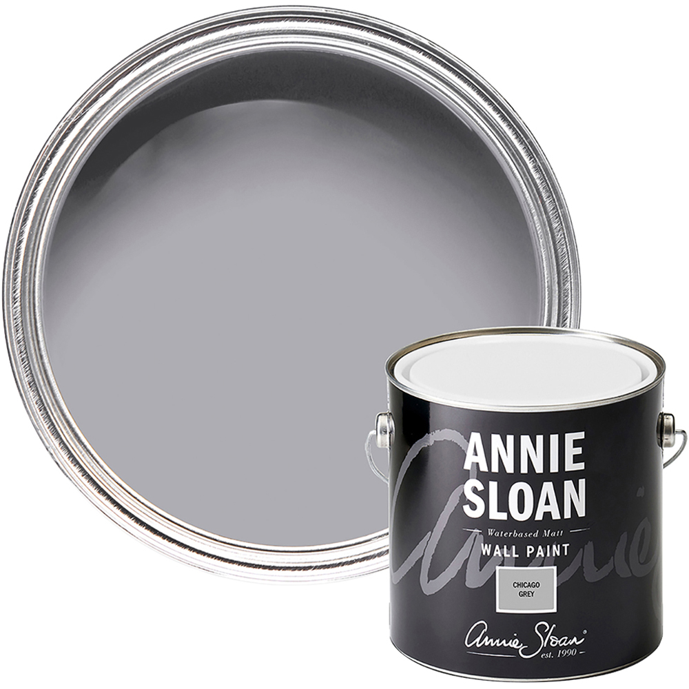 Annie Sloan Chicago Grey Matt Wall Paint 2.5L Image 1