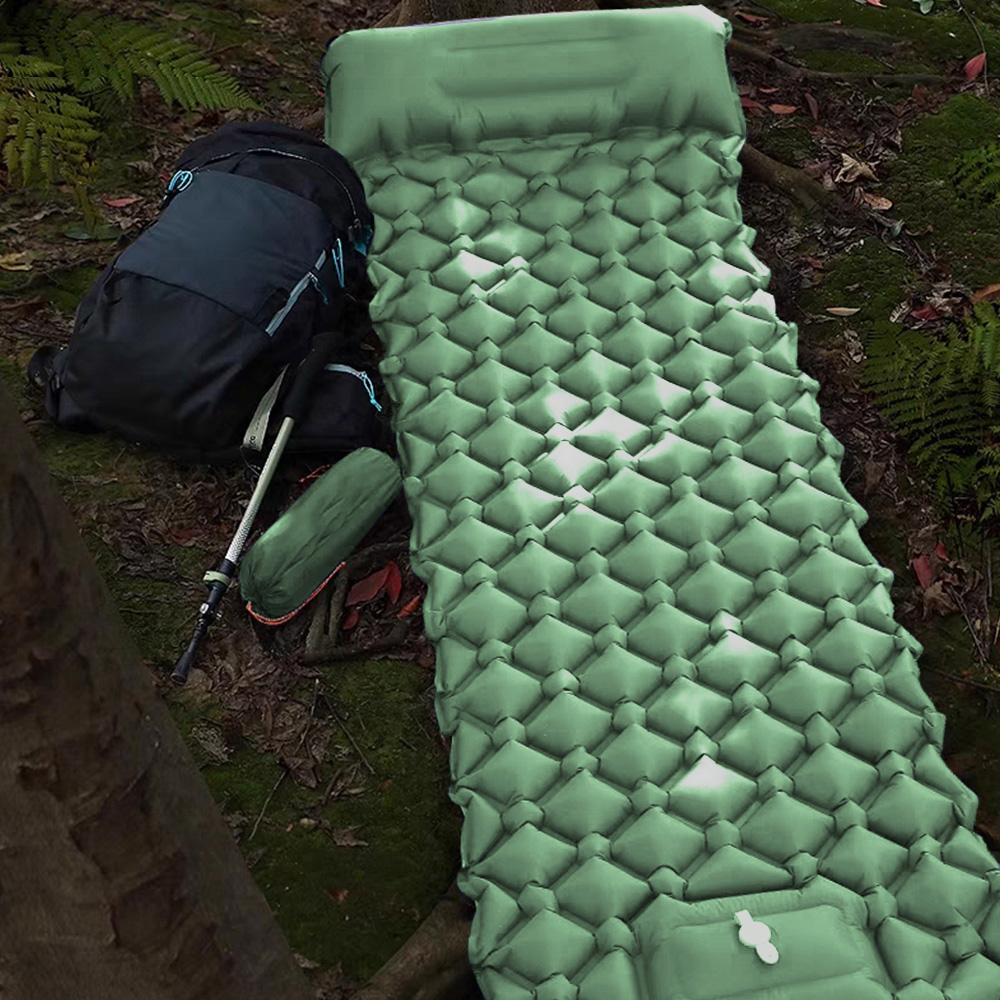 Living and Home Army Green Inflatable Sleeping Pad Air Bed 190 x 60cm Image 7