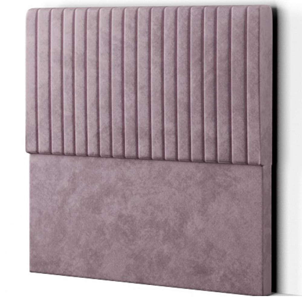 Eleganza Maryland Small Double Blush Plush Floor Standing Headboard Image 2