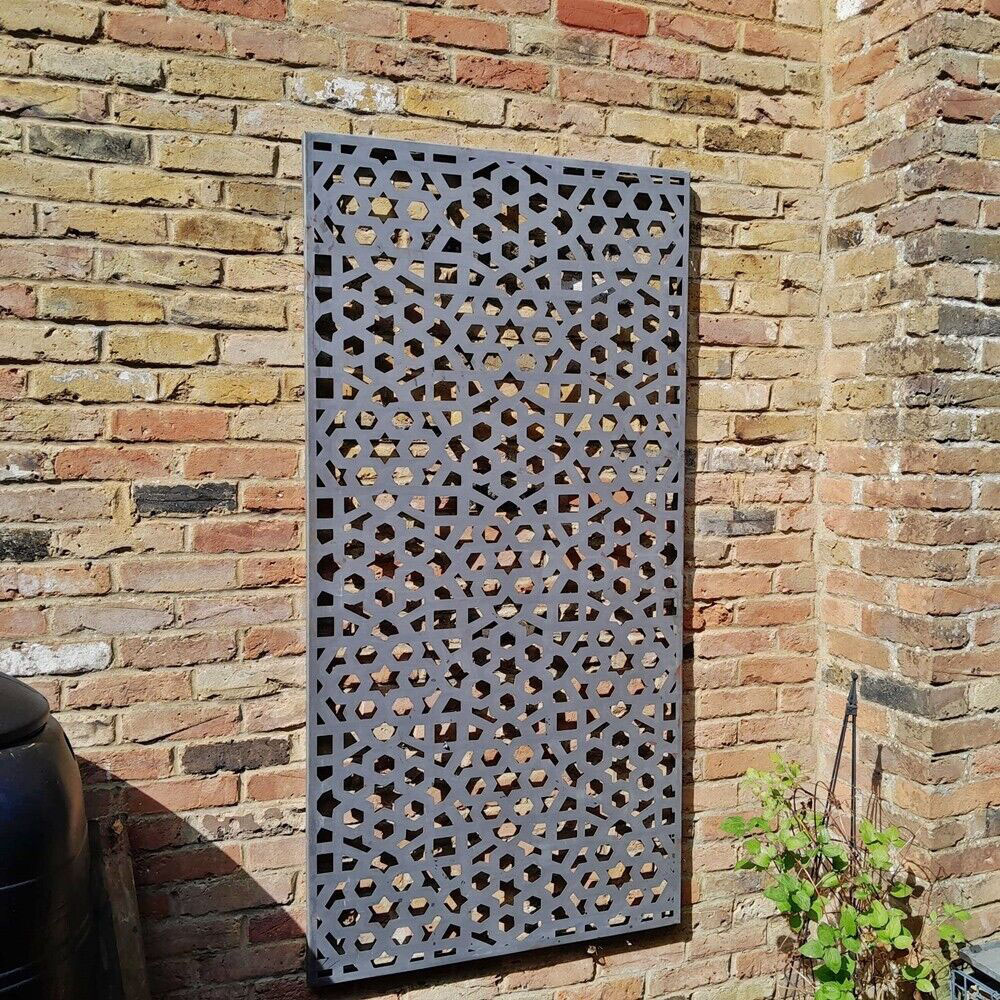 Inspirational Gifting Moroccan Decorative Steel Screen Wall Art 6 x 3ft Image 2