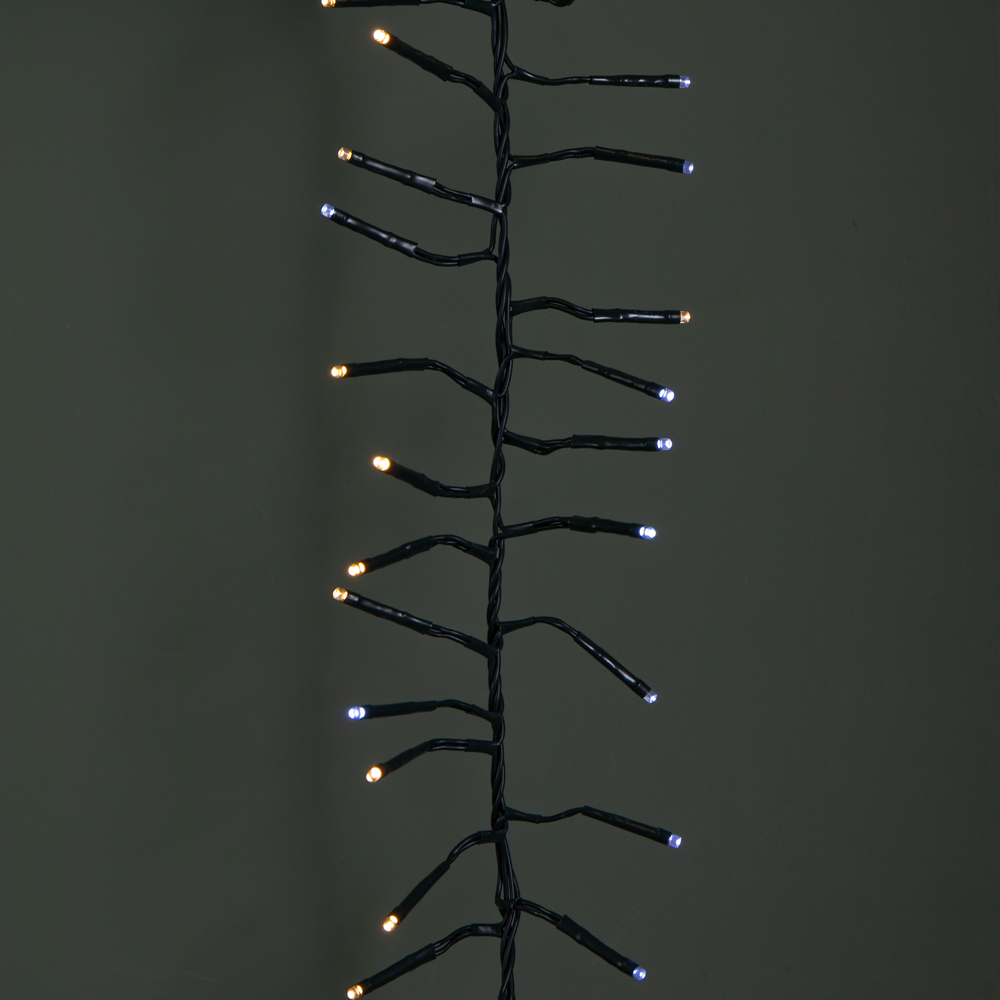 Samuel Alexander 1440 White and Warm White LED Christmas Cluster Light 18.5m Image 6