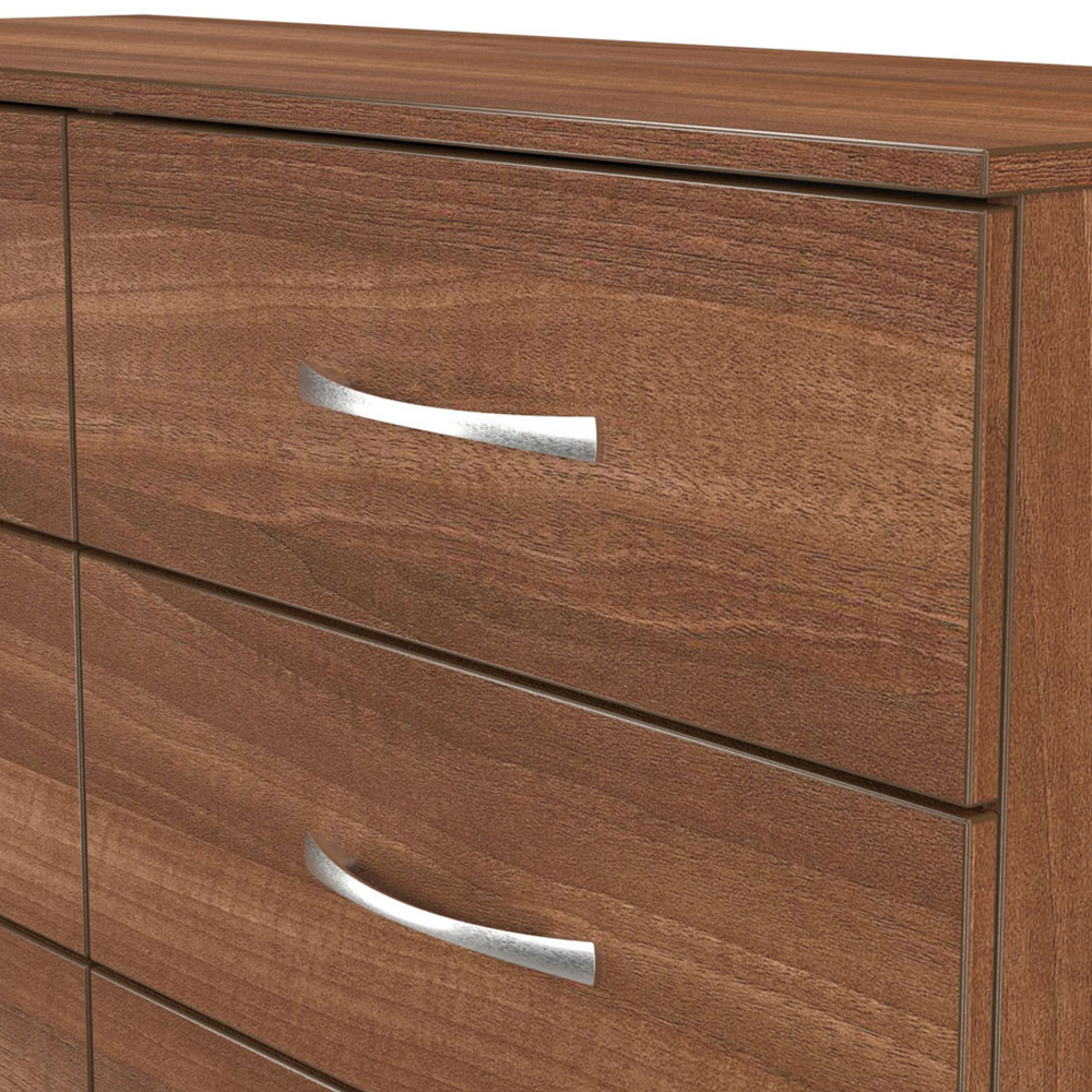 Crowndale Avon 6 Drawer Noche Walnut Chest of Drawers Image 5