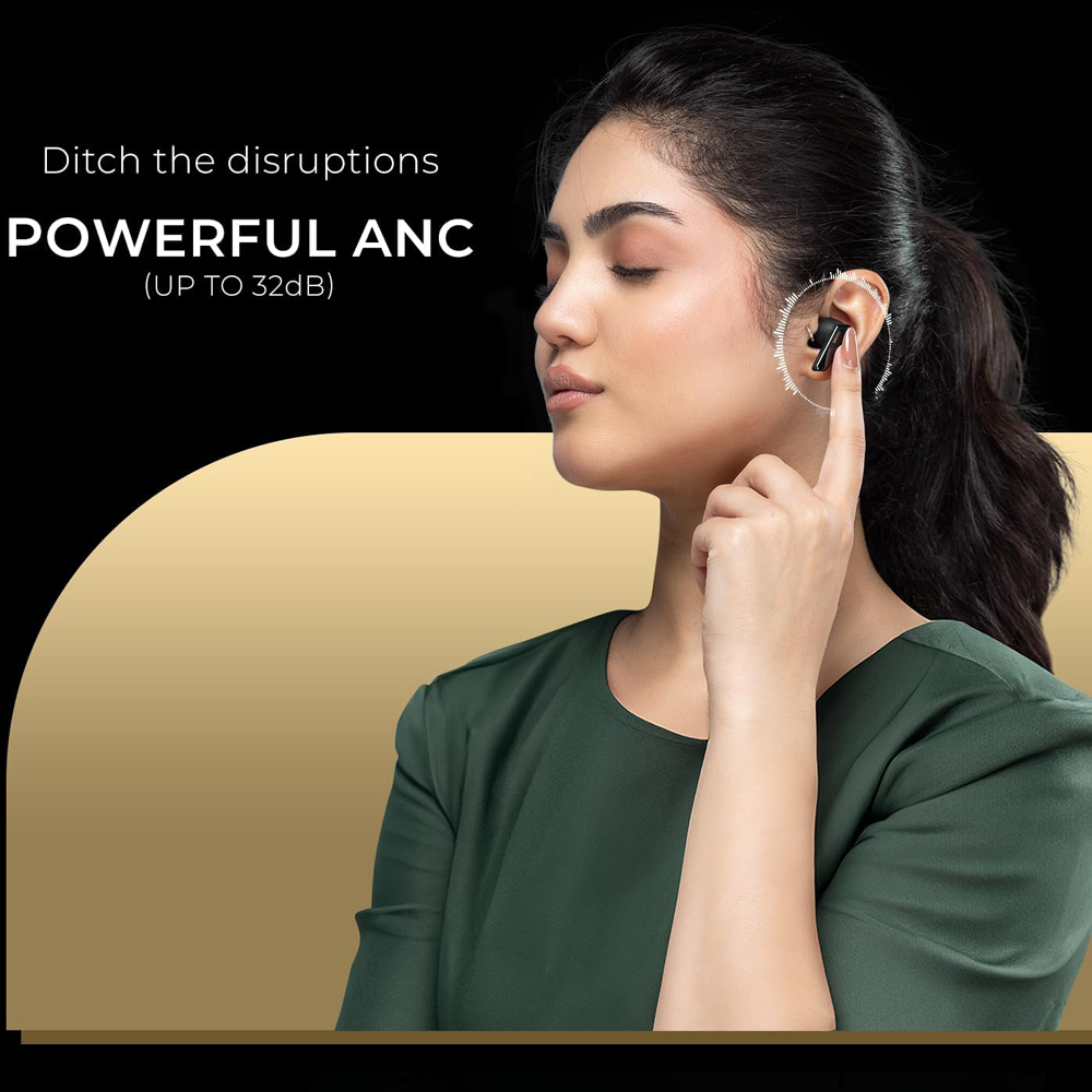 Noise N1 Pro Chrome Black Noise Cancelling Truly Wireless Bluetooth Earbuds Image 6