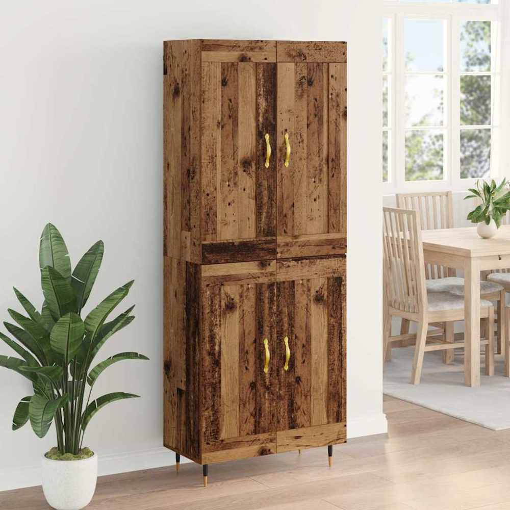 vidaXL 2 Door Old Wood Highboard Image 4