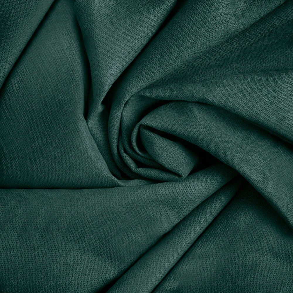 Alan Symonds Green Velvet Chenille Fleece Lined Pencil Pleat Taped Top Curtains 137 x 213cm Image 7