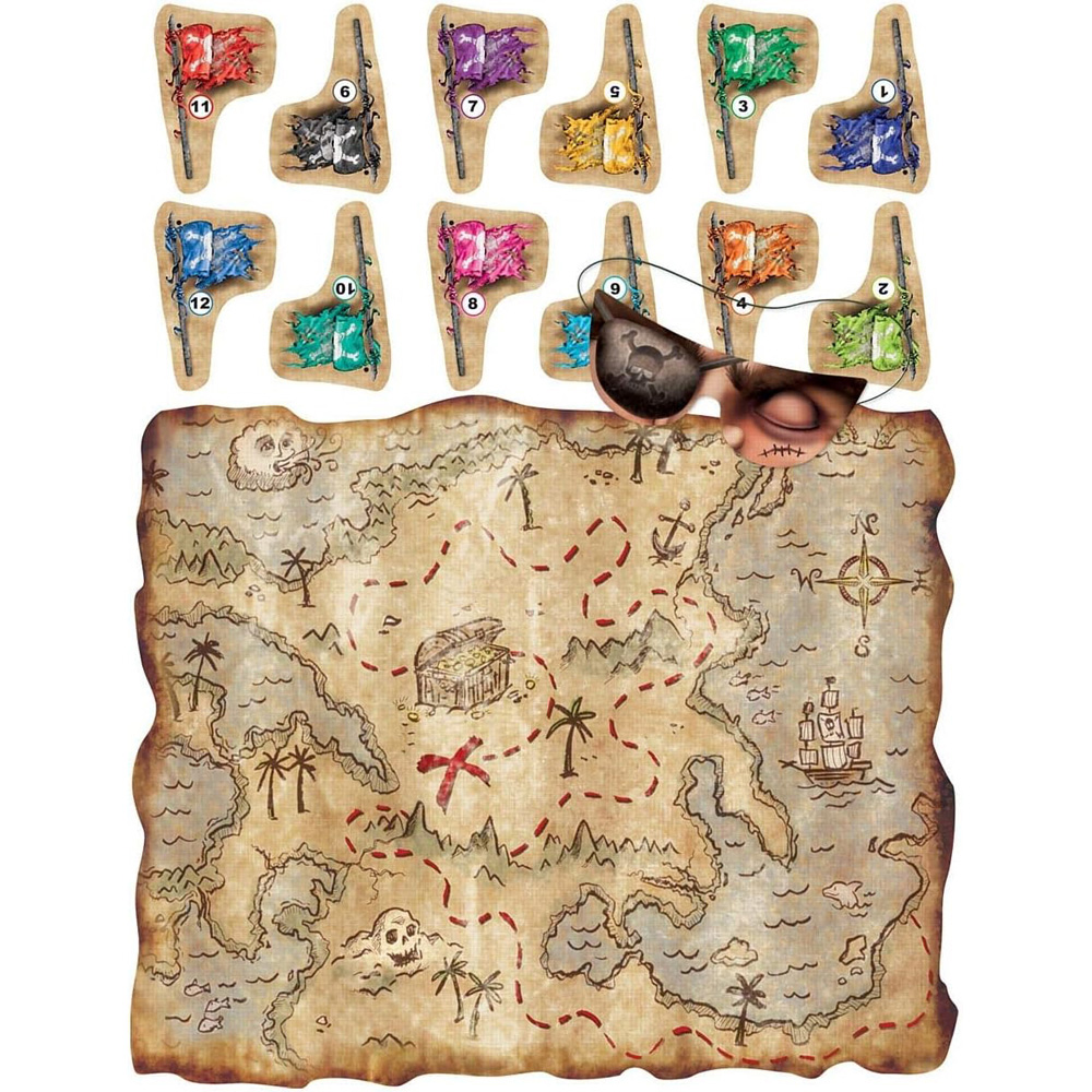 Shatchi Halloween Treasure Pirate Theme Map Game Image 3